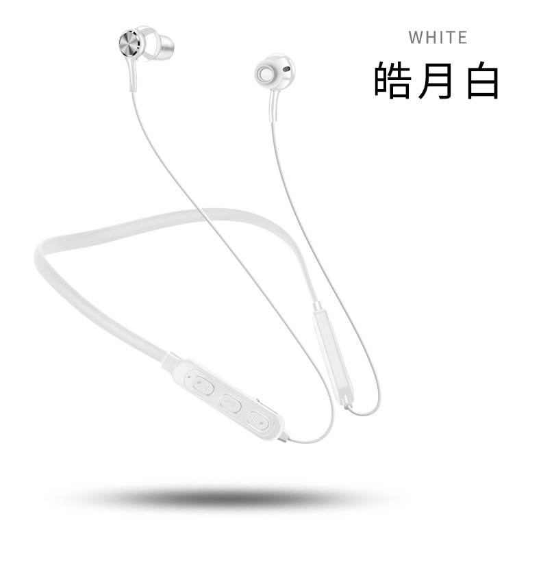 Sports Wireless Bluetooth Earphone 5.0 Dual Ear Stereo Neckband Running In-Ear Neck Hanging Bass Magnetic