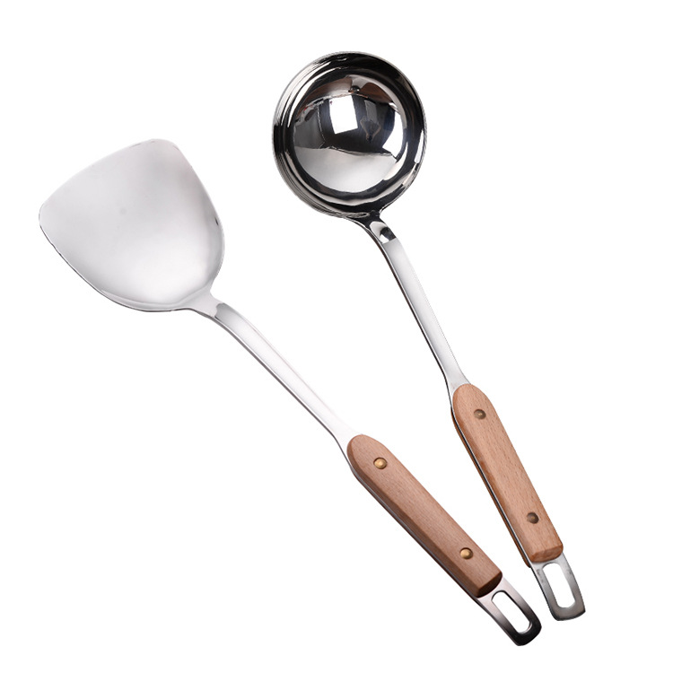 Stainless steel spoon, spatula, slotted spoon, daily kitchen supplies, kitchenware set, kitchen tools