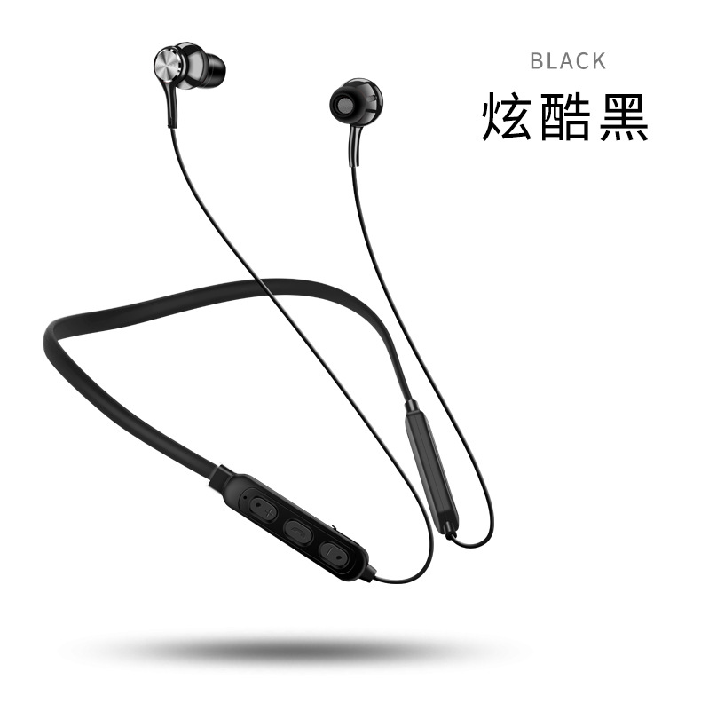 Sports Wireless Bluetooth Earphone 5.0 Dual Ear Stereo Neckband Running In-Ear Neck Hanging Bass Magnetic