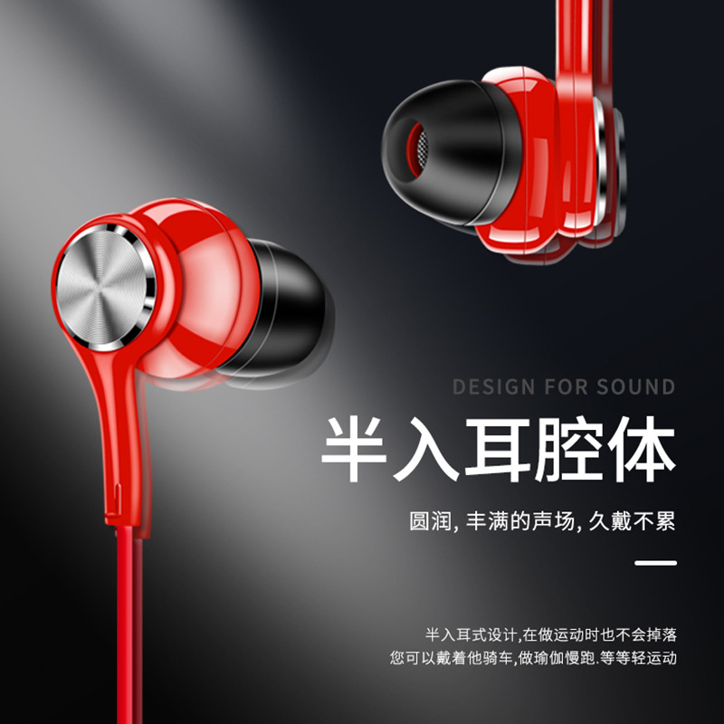 Sports Wireless Bluetooth Earphone 5.0 Dual Ear Stereo Neckband Running In-Ear Neck Hanging Bass Magnetic