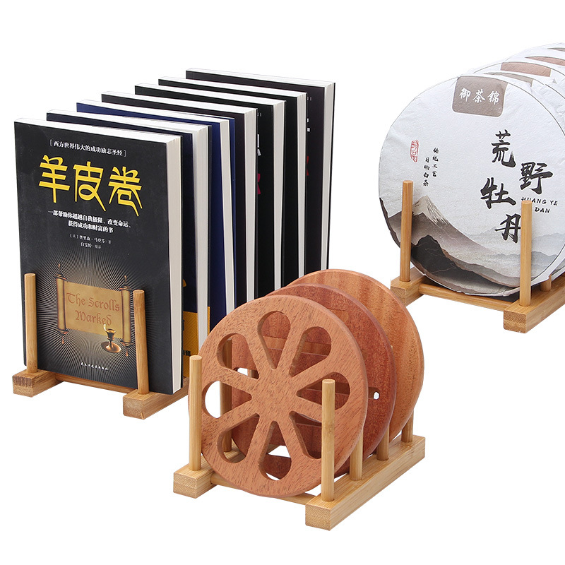 Kitchen dish rack, cup rack, supermarket display storage rack, engraving available, simple bamboo dish drying rack