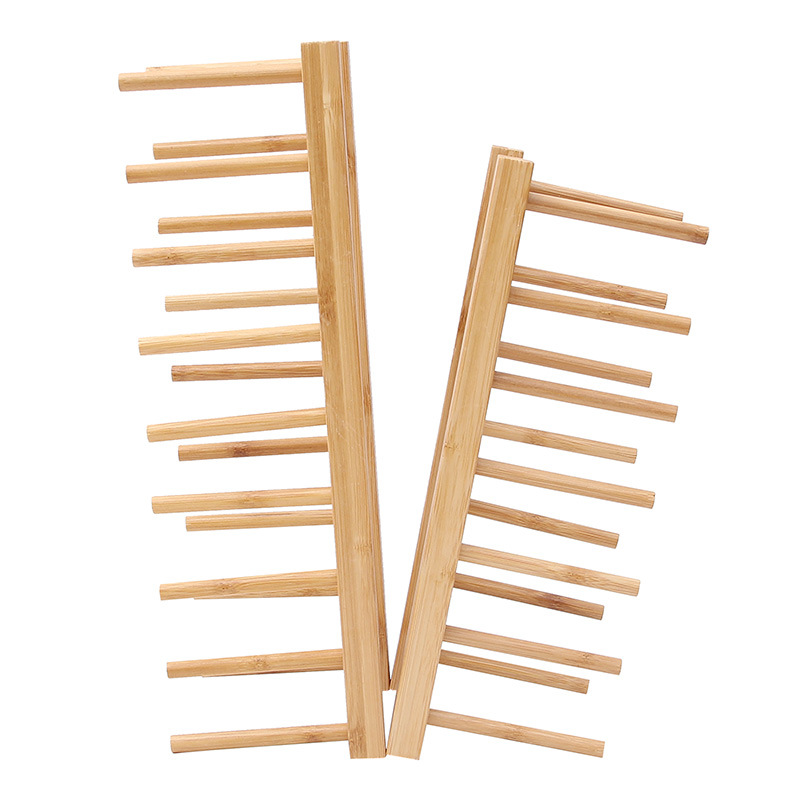 Kitchen dish rack, cup rack, supermarket display storage rack, engraving available, simple bamboo dish drying rack