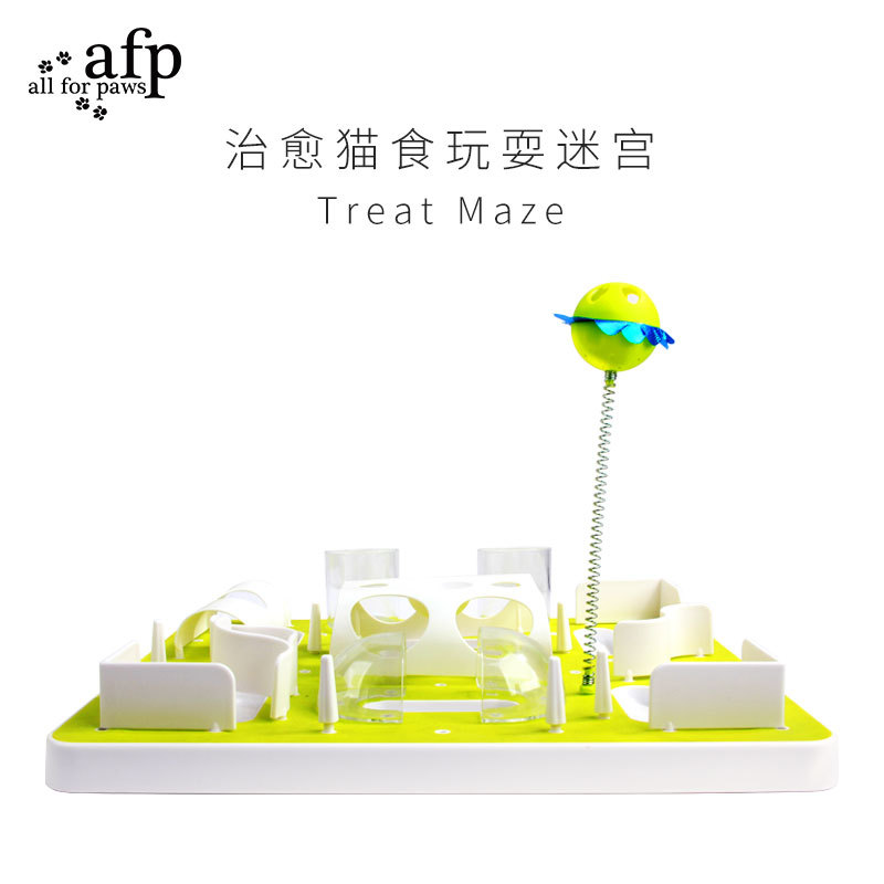 AMZAFP Pet Toy DIY Cat Food Play Maze Cat Toy Tearing Training Supplies