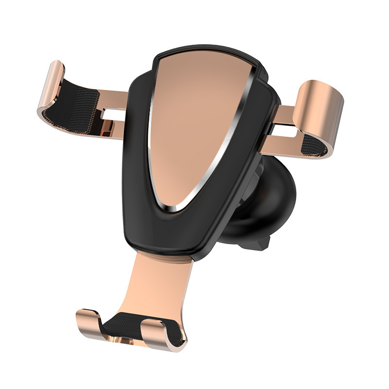 Metal Gravity Induction Leather Car Mount Air Vent Car Navigation Phone Holder Universal Custom
