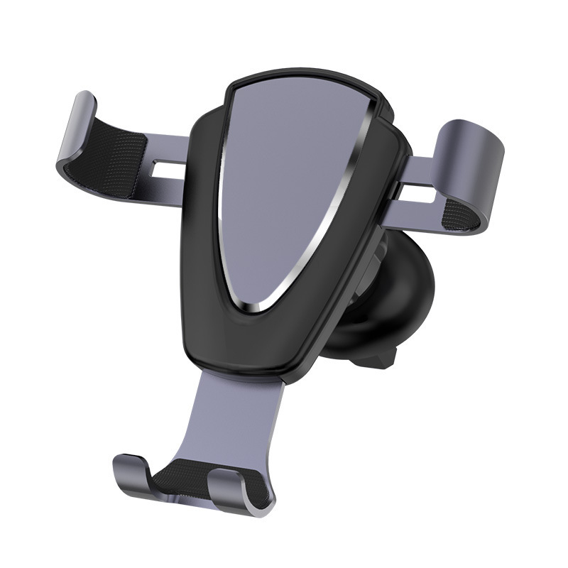 Metal Gravity Induction Leather Car Mount Air Vent Car Navigation Phone Holder Universal Custom