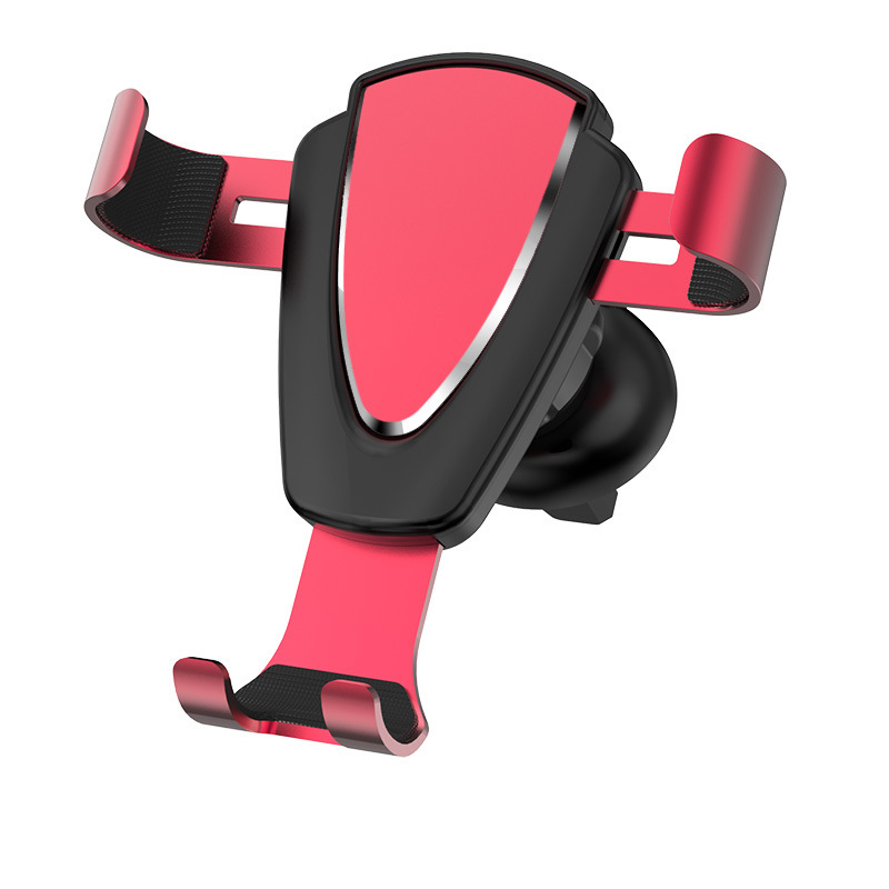 Metal Gravity Induction Leather Car Mount Air Vent Car Navigation Phone Holder Universal Custom