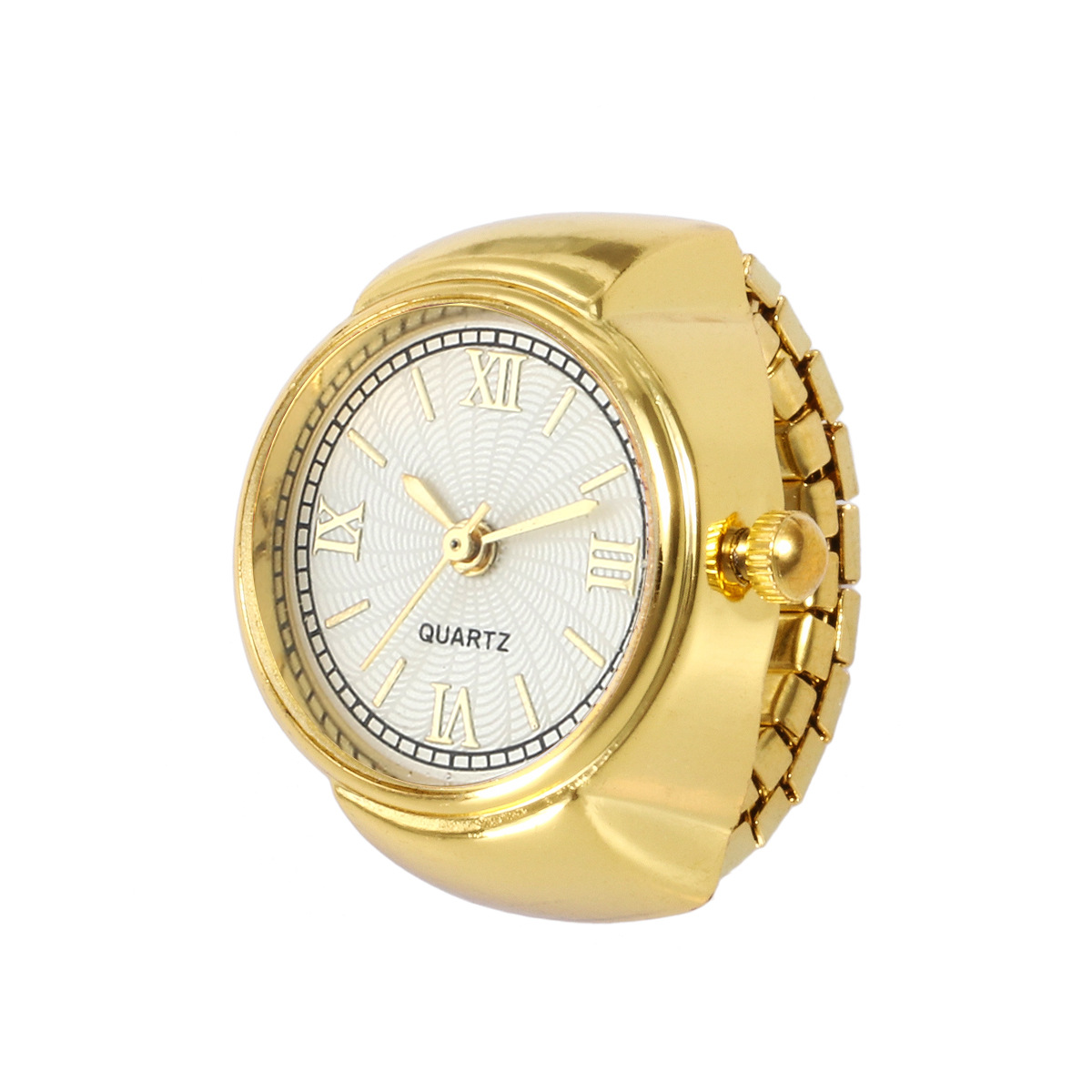 New Ring Watch Gold Rose Gold Roman Elegant Finger Watch