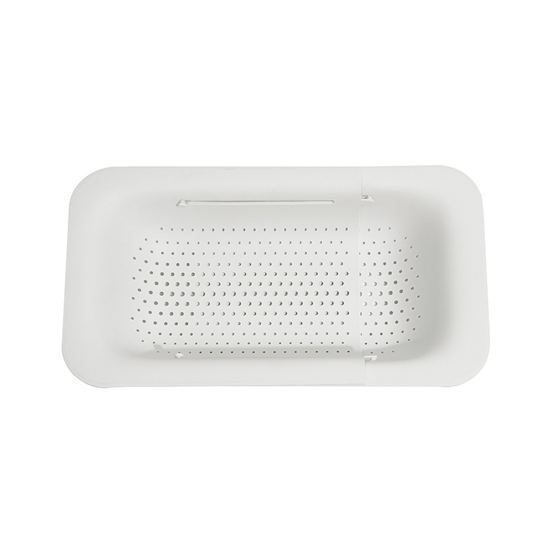 【Hedou】Drain basket, sink drain hanger, expandable plastic vegetable washing basket, kitchen supplies