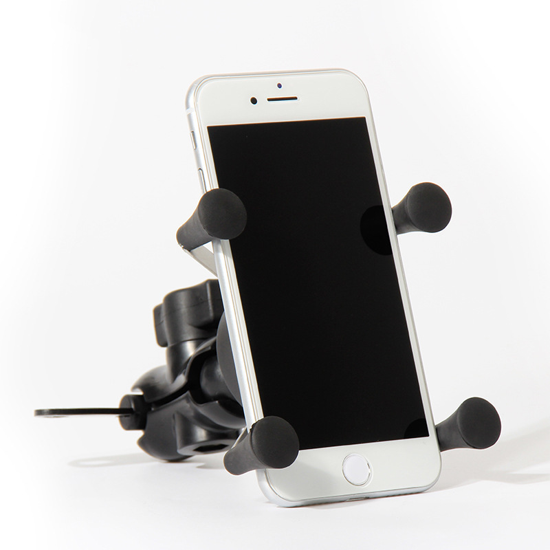 Outdoor cycling motorcycle navigation X-type phone mount electric vehicle rechargeable universal delivery mount outdoor