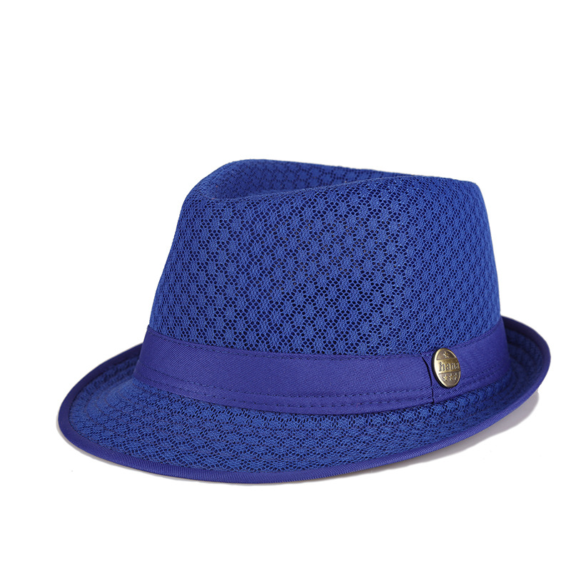 Hat 2022 Summer Men and Women Can Wear Outdoor Sun Protection Sun Hat Mesh Small Fedora