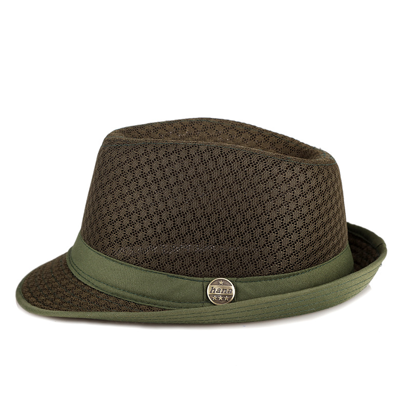 Hat 2022 Summer Men and Women Can Wear Outdoor Sun Protection Sun Hat Mesh Small Fedora