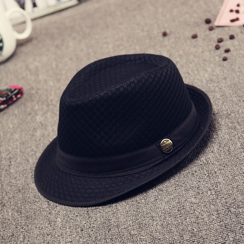 Hat 2022 Summer Men and Women Can Wear Outdoor Sun Protection Sun Hat Mesh Small Fedora