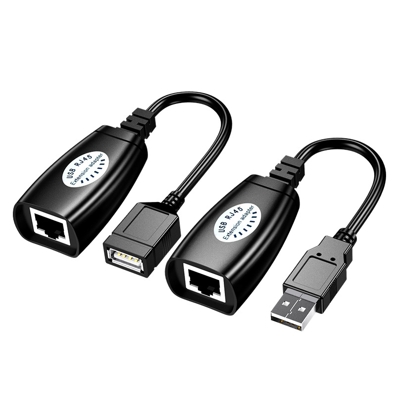 USB Extender 50m USB Signal Amplifier USB 2.0 to RJ45 Network Extender