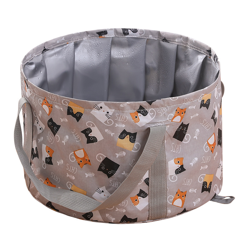 Travel Portable Wash Basin Large Capacity Outdoor Home Multifunctional Foldable Water Bucket Foot Soaking Bucket Bag