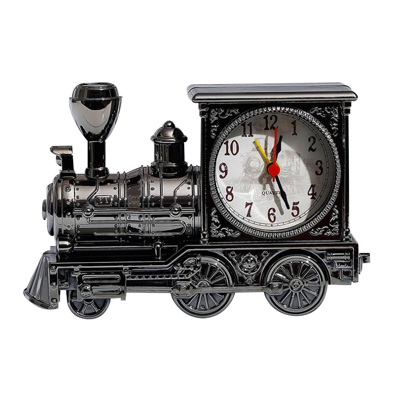 Home Wake-Up Alarm Student Gift School Season Gift Antique Train Head Alarm Clock