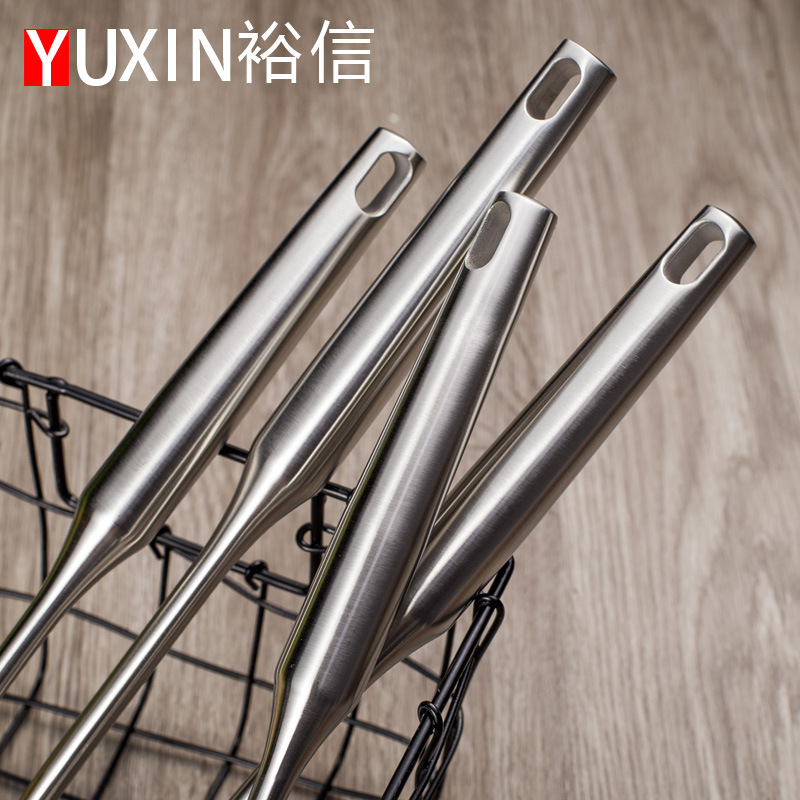 Stainless Steel Kitchen Utensils Spatula Soup Spoon Frying Spatula Slotted Spoon Heat Insulation Anti-Scald Kitchen Utensils Kitchen Frying Set