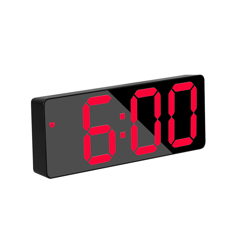 Mirror Alarm Clock Multifunctional LED Clock Makeup Mirror Alarm Clock Battery and Plug Dual-Use Alarm Clock 0711-0712