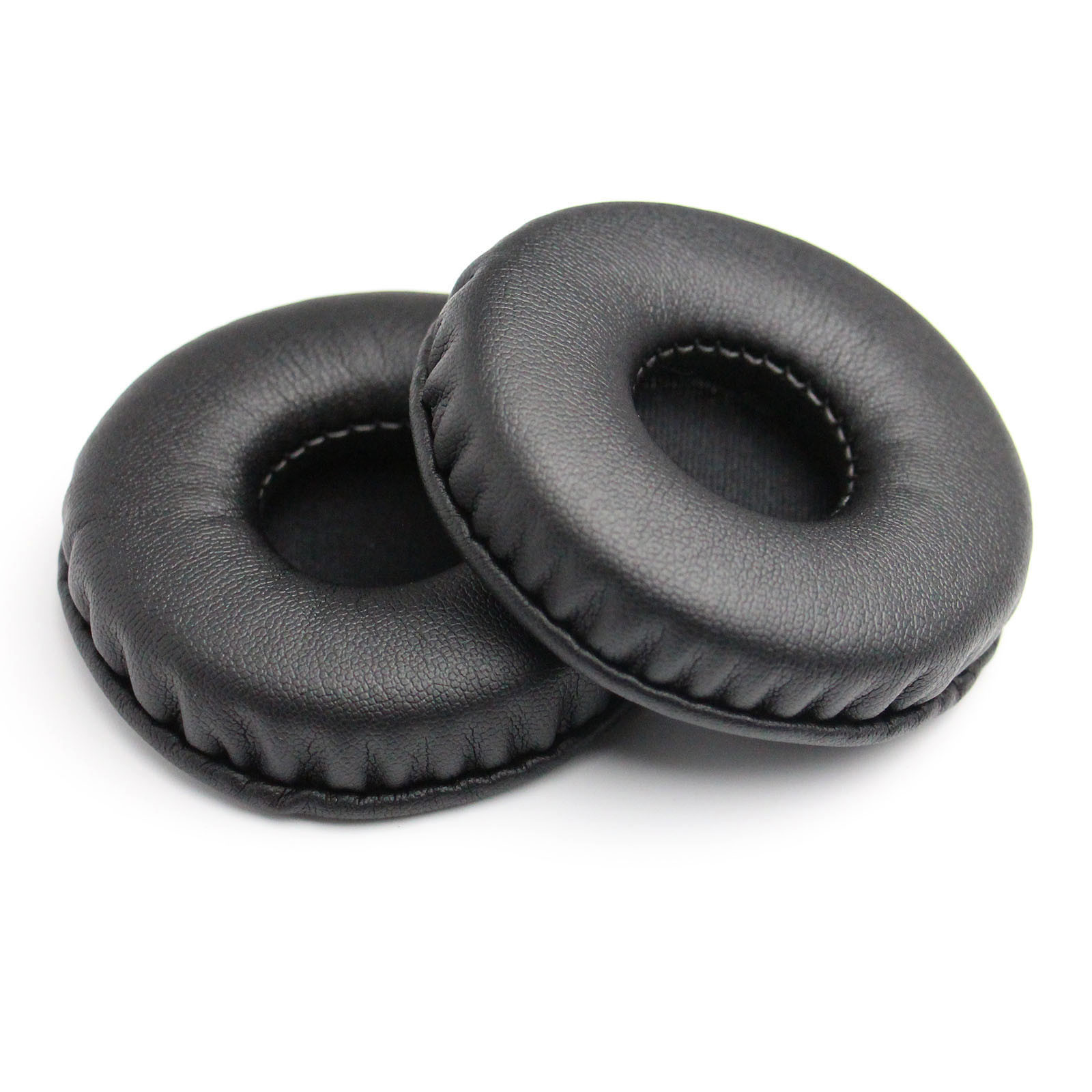 Suitable for 50-110mm over-ear headphone sponge earmuffs round headphone covers ear cushions PU protective cover for internet cafes