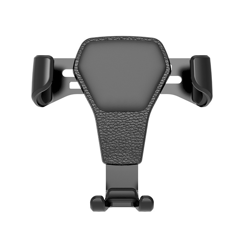 Metal Gravity Induction Leather Car Mount Air Vent Car Navigation Phone Holder Universal Custom