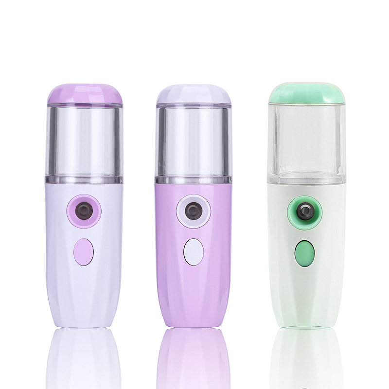 Ultrasonic hydrating spray device mini cold spray facial steamer humidifier beauty device