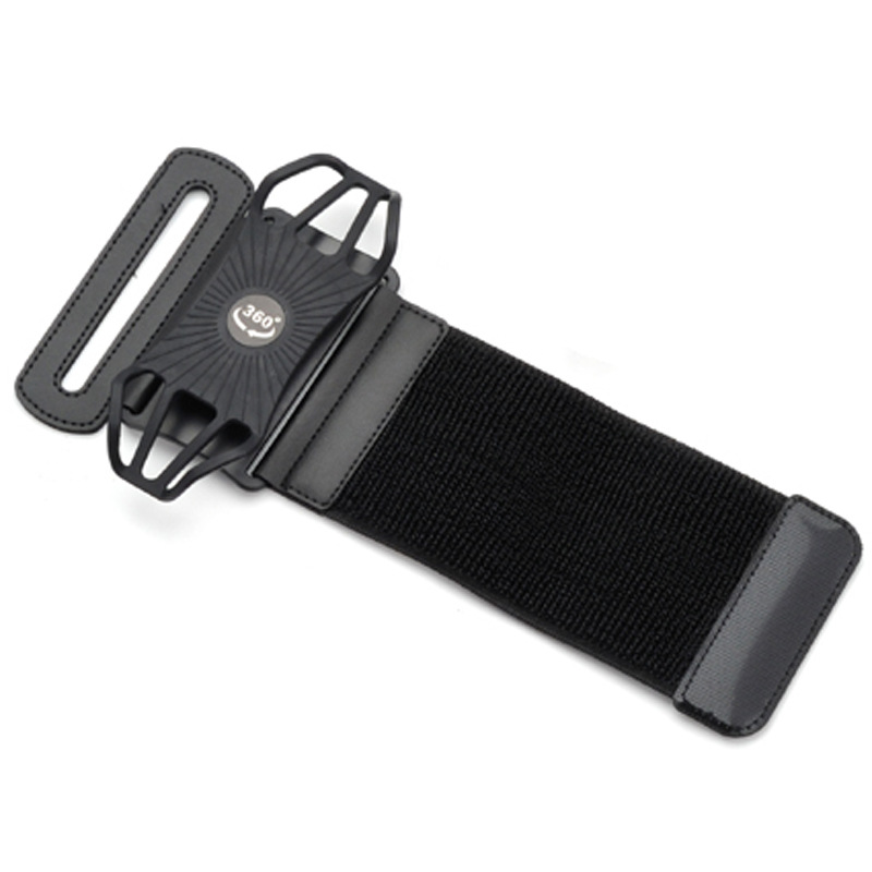 Outdoor Running Cycling Sports Wrist Bag Elastic Silicone Phone Wrist Strap 360 Degree Rotating Detachable Arm Bag
