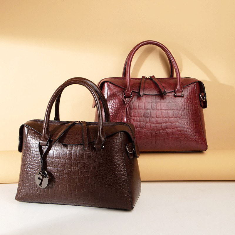 2026 new handbag crocodile pattern pillow bag women's bag shoulder bag