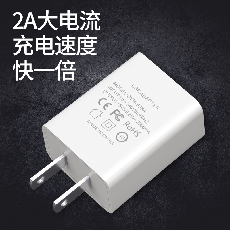 European standard power supply, American standard charging head 5V1 lamp power supply 5V2A 18650 battery camera adapter power supply