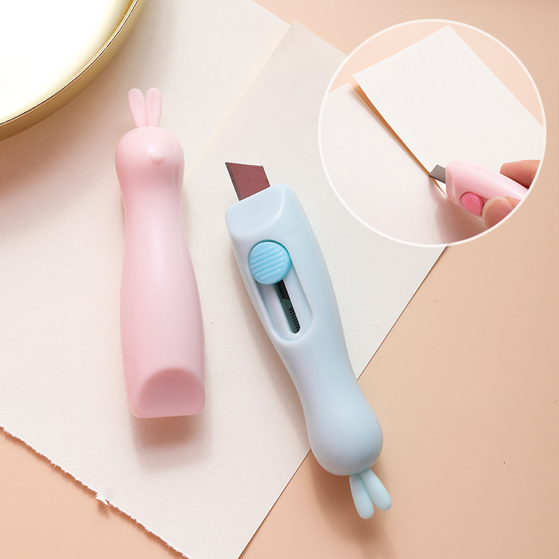 Cloud mini portable small student utility knife rabbit student office unpacking envelope letter opener box cutter