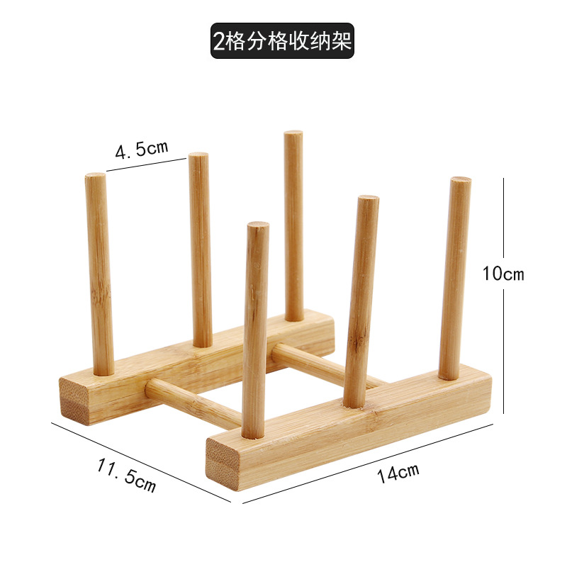 Kitchen dish rack, cup rack, supermarket display storage rack, engraving available, simple bamboo dish drying rack