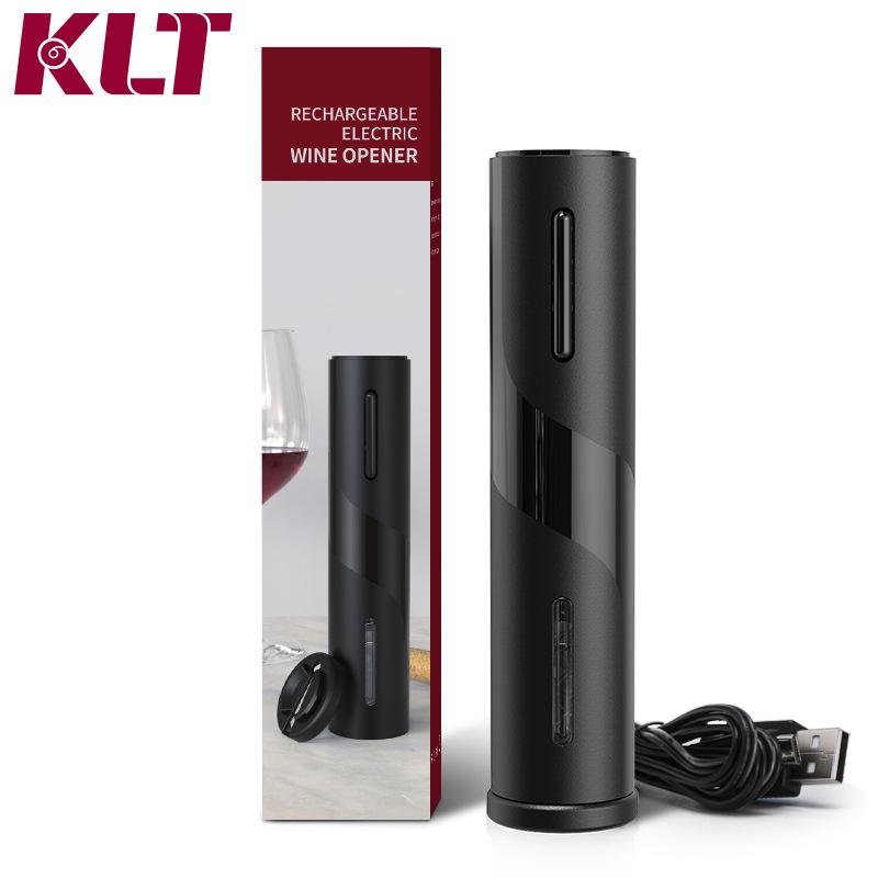 KLT New Electronic Wine Opener Cheer Plastic USB Rechargeable Red Wine Electric Wine Opener