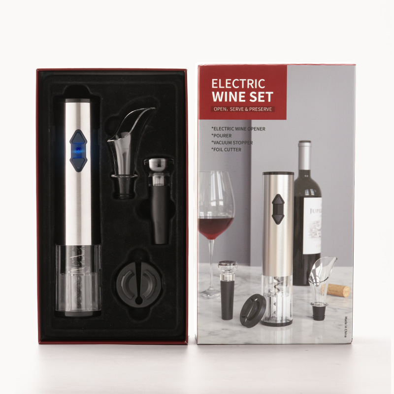 Cheer Festival Neutral Gift Box Automatic Electric Multi-functional Four-in-One Red Wine Opener Set
