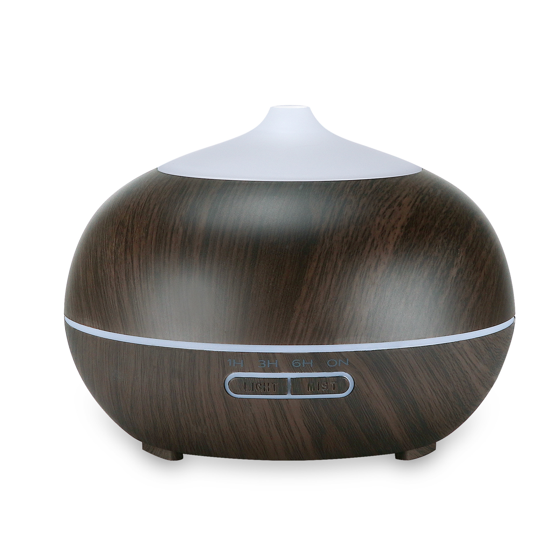 New Wood Grain Aromatherapy Humidifier Home Ultrasonic Atomization Water Drop 400ml Aroma Quiet Design