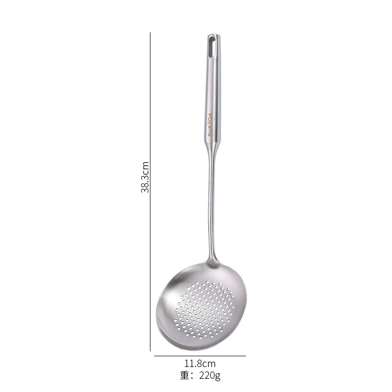 304 stainless steel kitchenware, thickened kitchen tools, household spatula, slotted spoon, soup spoon, frying spatula, noodle scoop, cooking utensils
