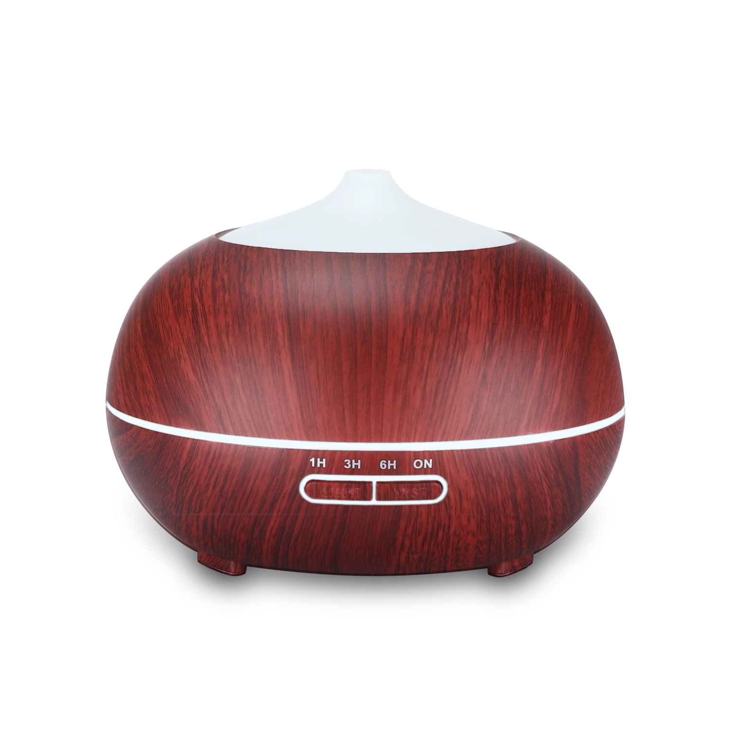 New Wood Grain Aromatherapy Humidifier Home Ultrasonic Atomization Water Drop 400ml Aroma Quiet Design