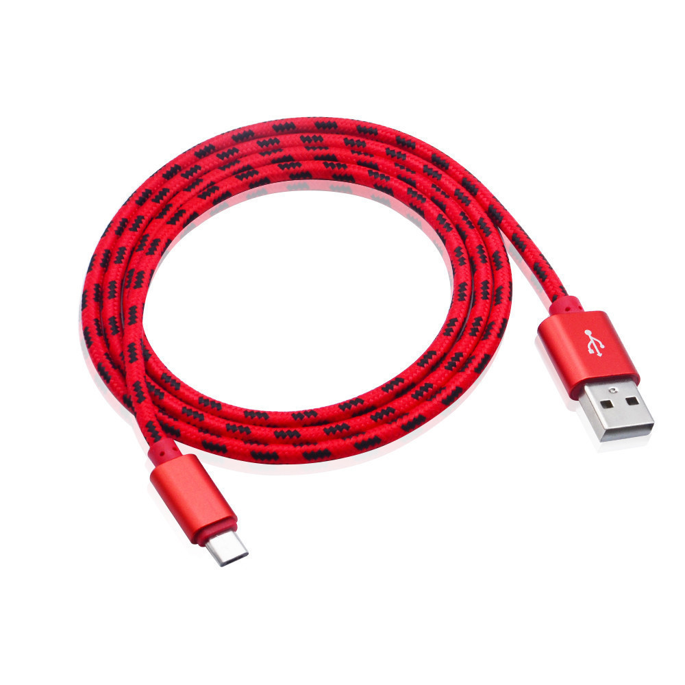 Type-C Android for Apple Grid Braided Data Cable Charging Cable Smartphone Cable