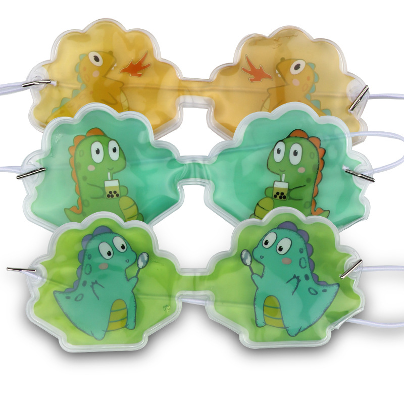 Gel ice compress eye mask, fruit cold and hot compress cartoon eye patch, light-blocking children relieve fatigue outdoor