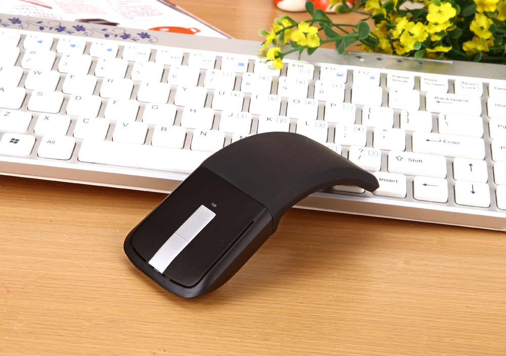 Thin Lightweight Wireless Gift 2.4G ACR Folding Third Generation Broadcom Bluetooth Mouse Folding Mouse