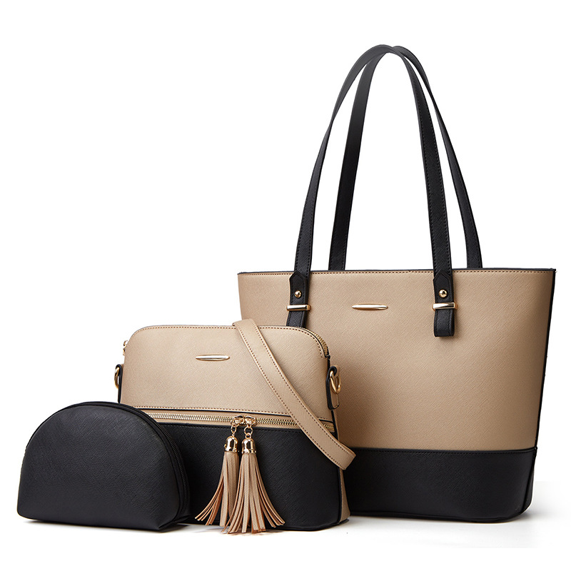 2026 new mother-child bag tote bag three-piece set shoulder crossbody handbag bag bag