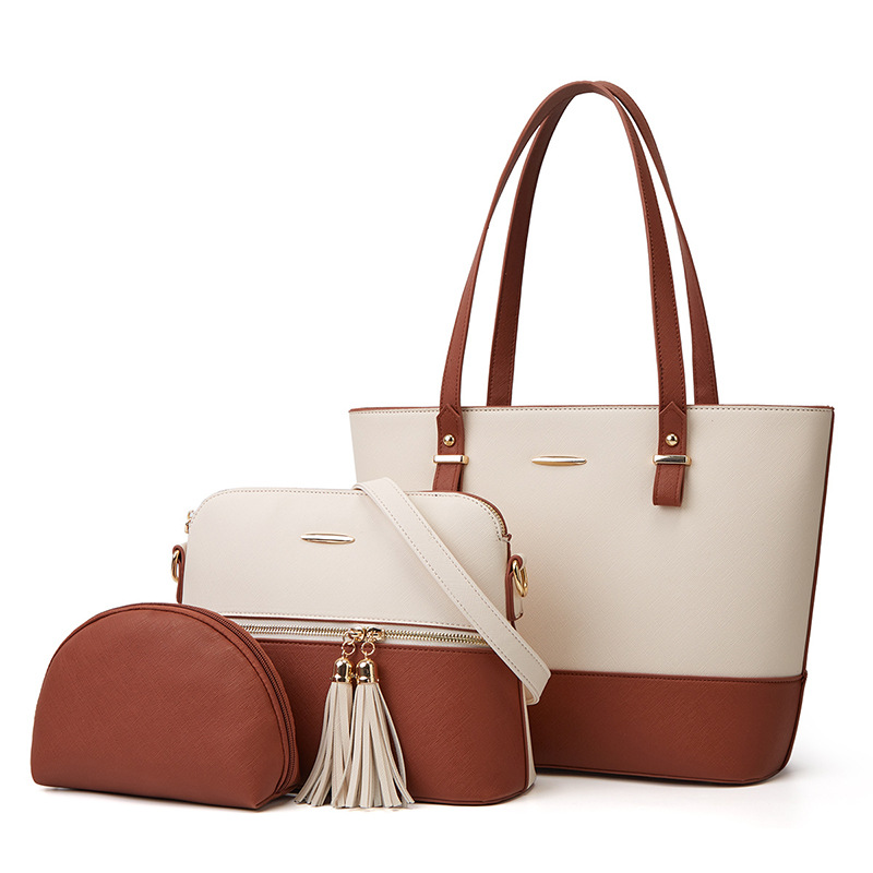 2026 new mother-child bag tote bag three-piece set shoulder crossbody handbag bag bag