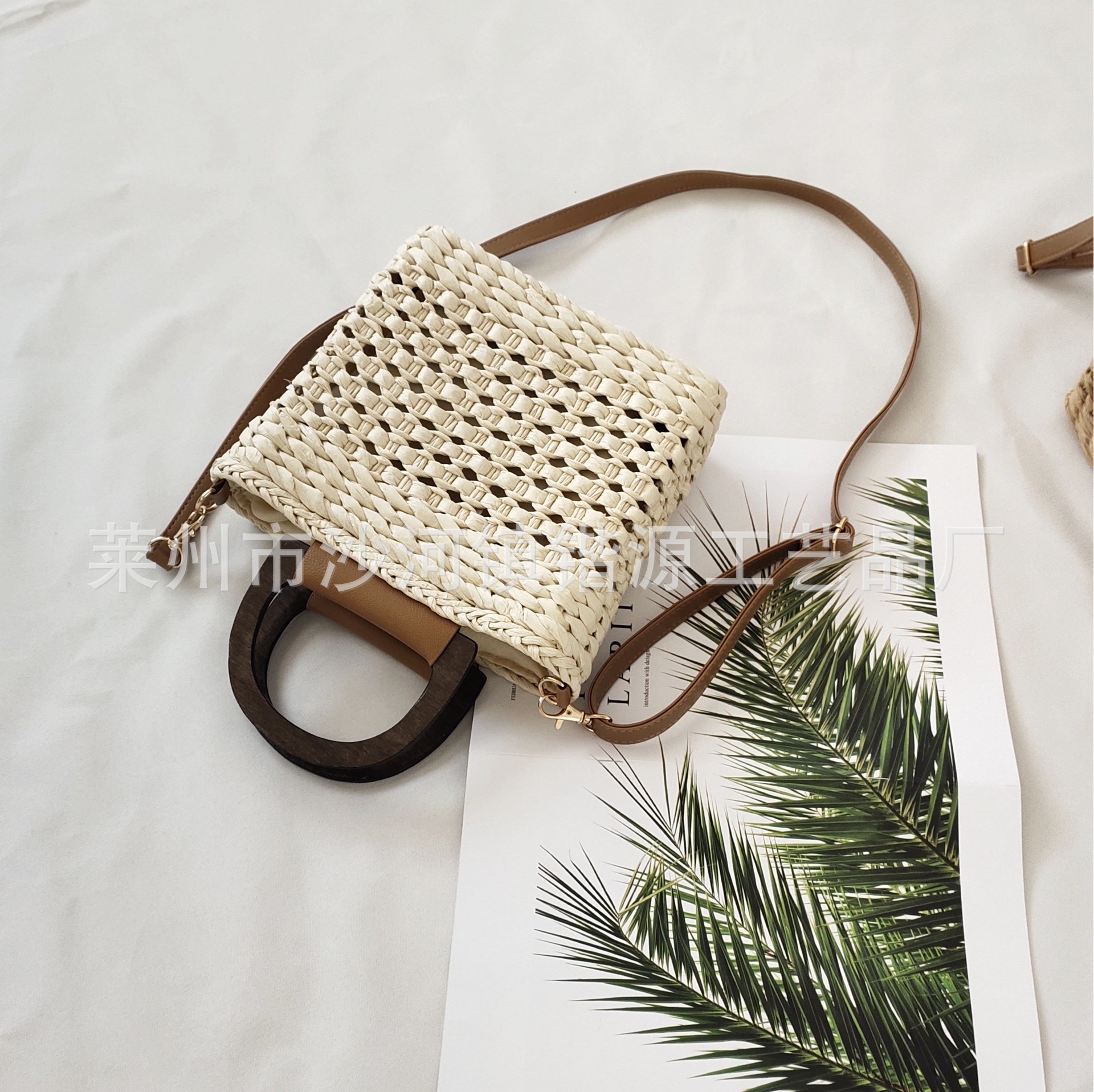 2026 bag women's shoulder bag crossbody bag handmade straw woven bag casual handbag small square bag street style