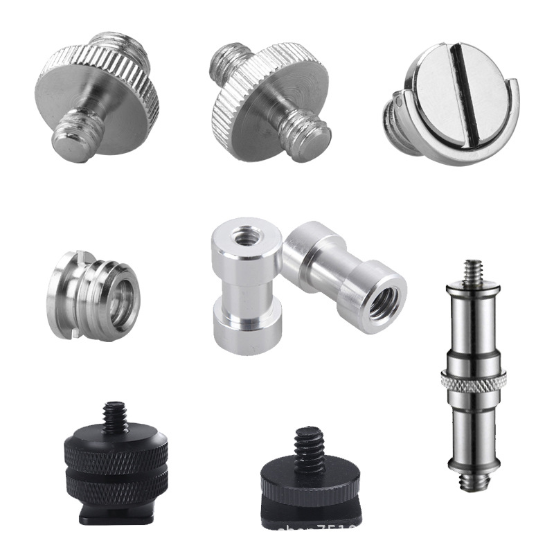 Camera Screw DSLR Camera Metal Adapter Screw 1/4 to 3/8 Interchangeable Inner and Outer Screw Accessories