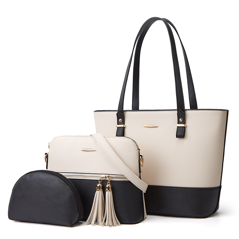 2026 new mother-child bag tote bag three-piece set shoulder crossbody handbag bag bag