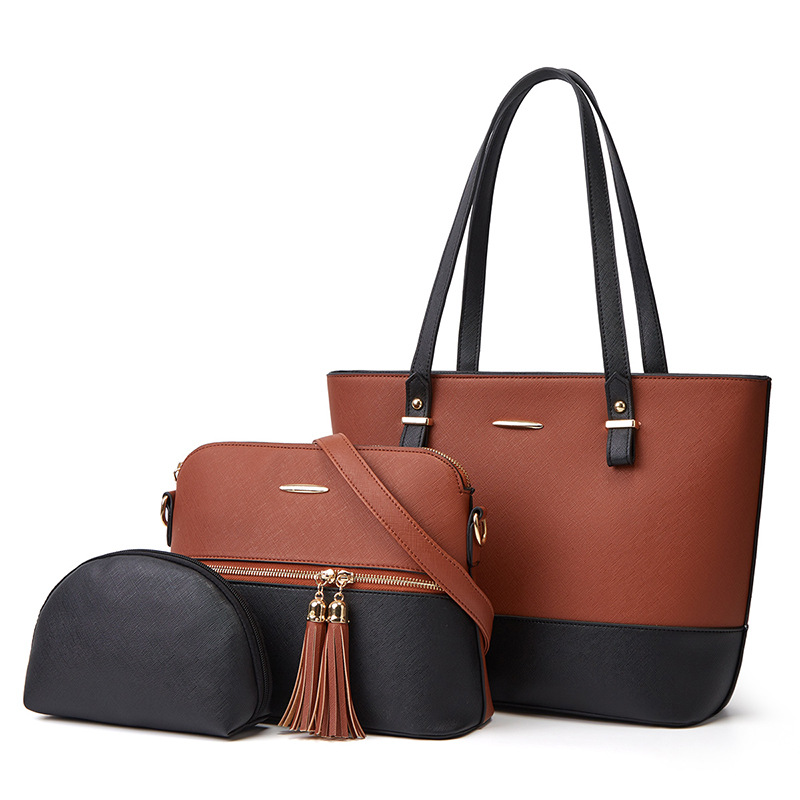 2026 new mother-child bag tote bag three-piece set shoulder crossbody handbag bag bag