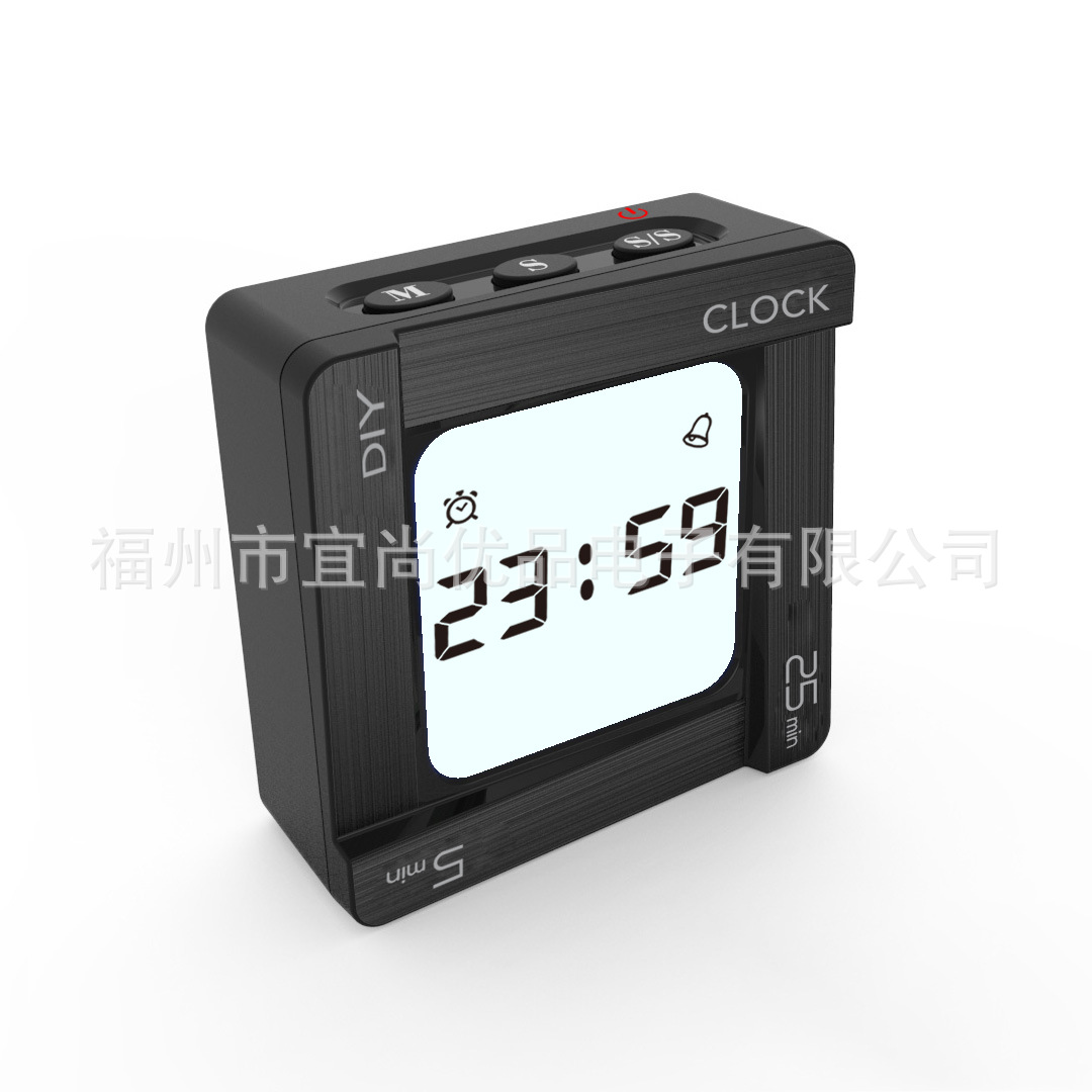 DIY Customizable Flip Vibration Reminder Timer Flip Countdown Alarm Clock