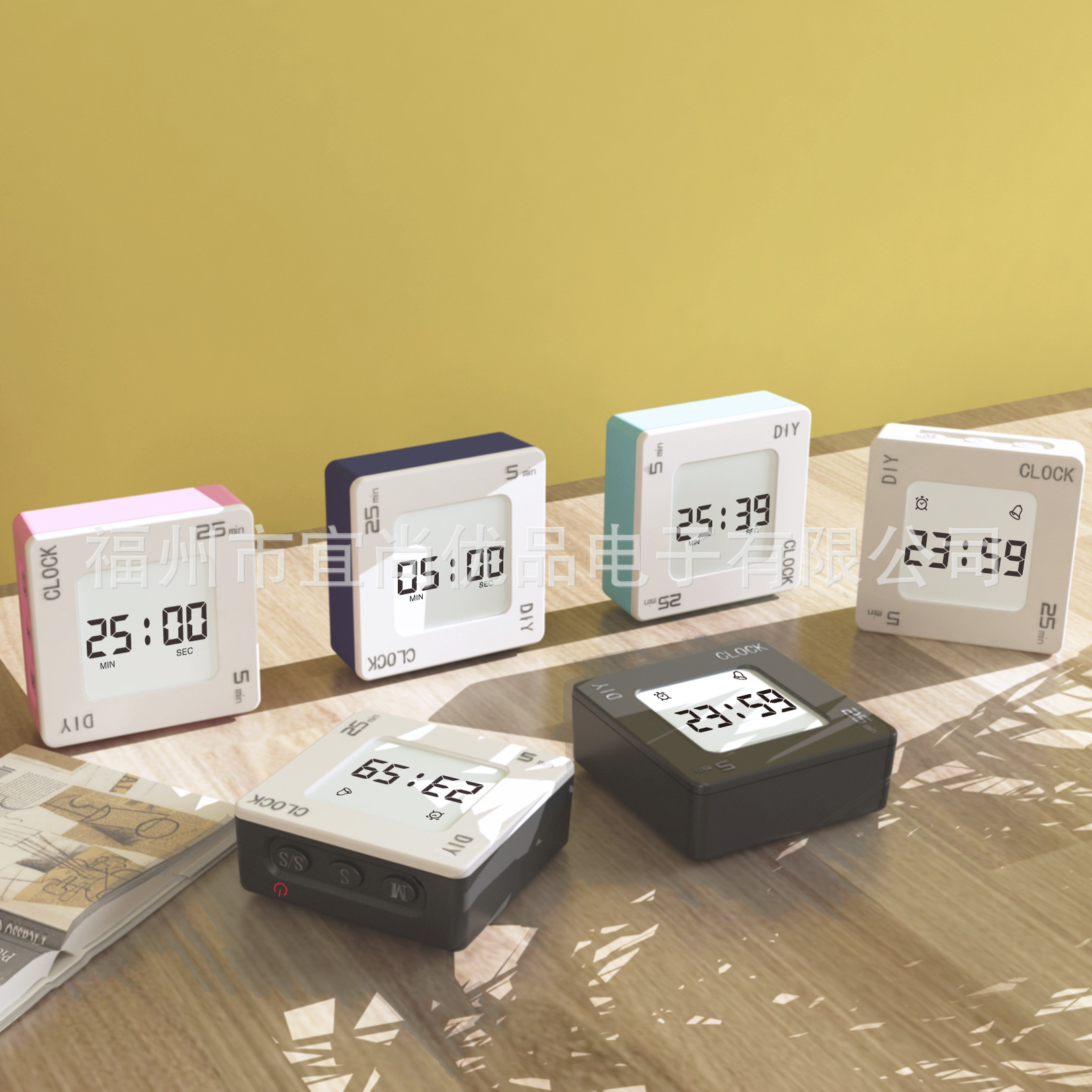 DIY Customizable Flip Vibration Reminder Timer Flip Countdown Alarm Clock