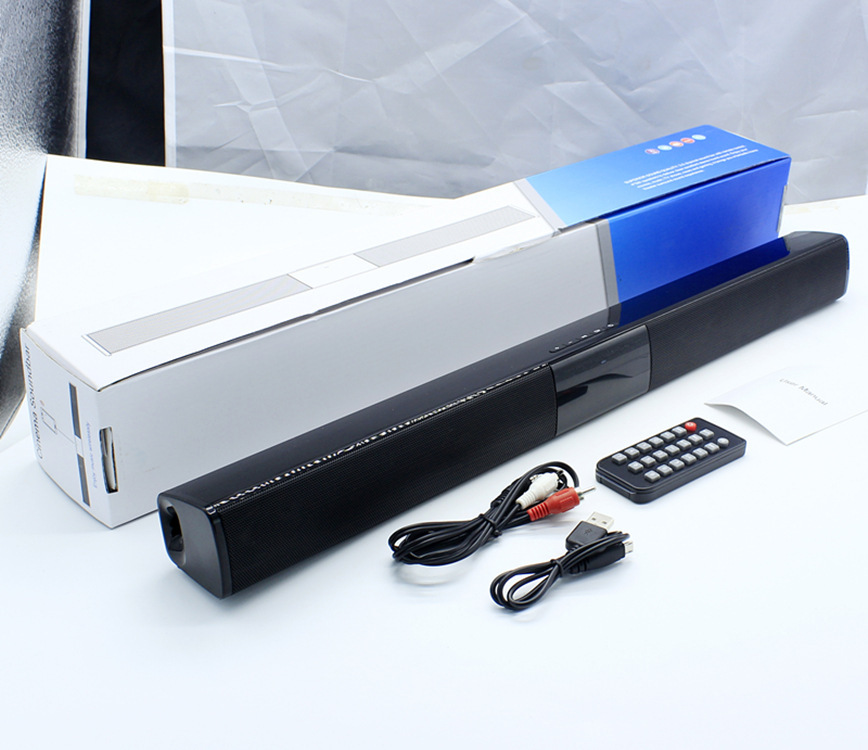 BS28A BS28B Long Bar 3D Soundbar Bluetooth Speaker Wireless Card Insert Heavy Bass Sound Bar Home Large Speaker