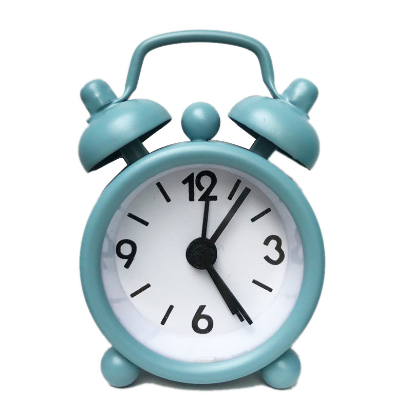 Cute Mini Metal Alarm Clock 4cm Electronic Small Alarm Clock Customizable with Logo