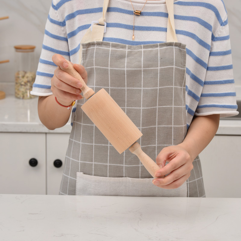 Wooden rolling pin, roller type, paint-free wax-free beech wood roller, dumpling wrapper roller, pastry tool