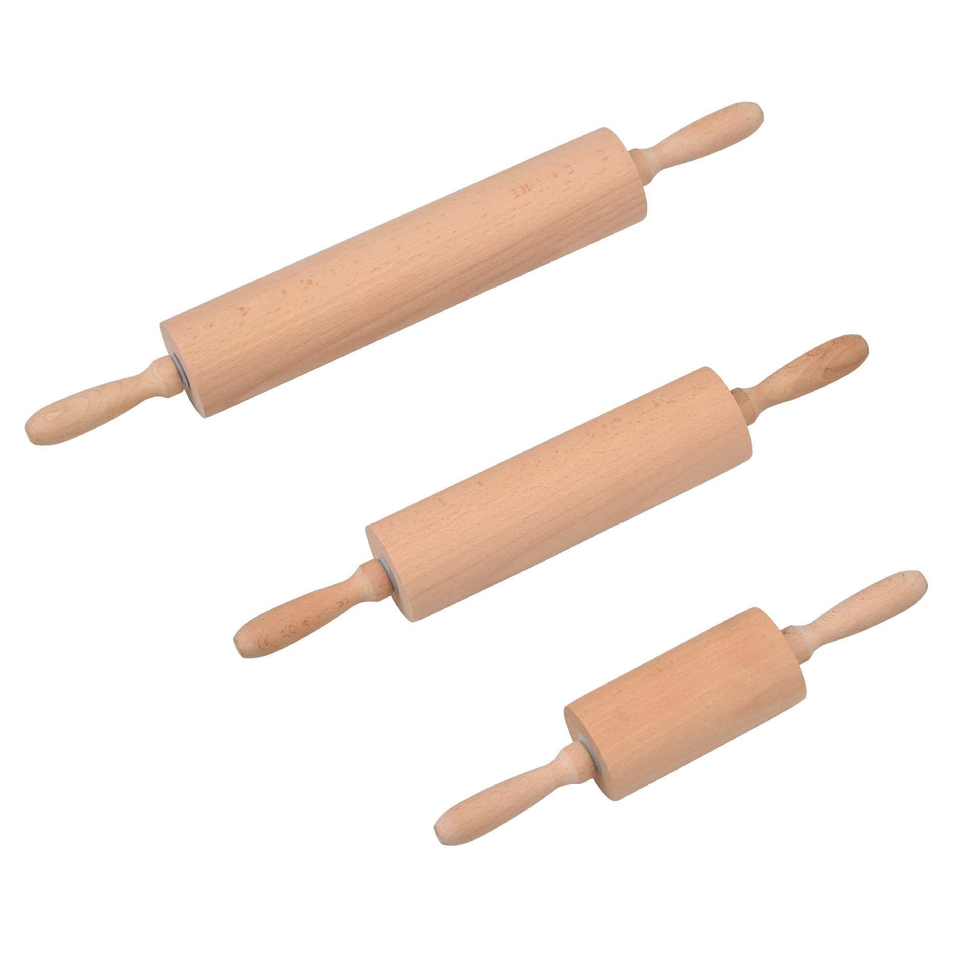 Wooden rolling pin, roller type, paint-free wax-free beech wood roller, dumpling wrapper roller, pastry tool