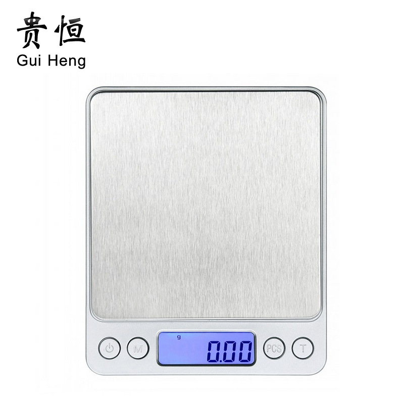 i2000 electronic scale platform scale stainless steel kitchen home baking food small gold pocket 0.01g scale